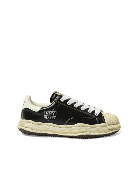 Maison Mihara Yasuhiro Black Blakey Og Wrinkled Leather Sneakers, 100% Leather for men