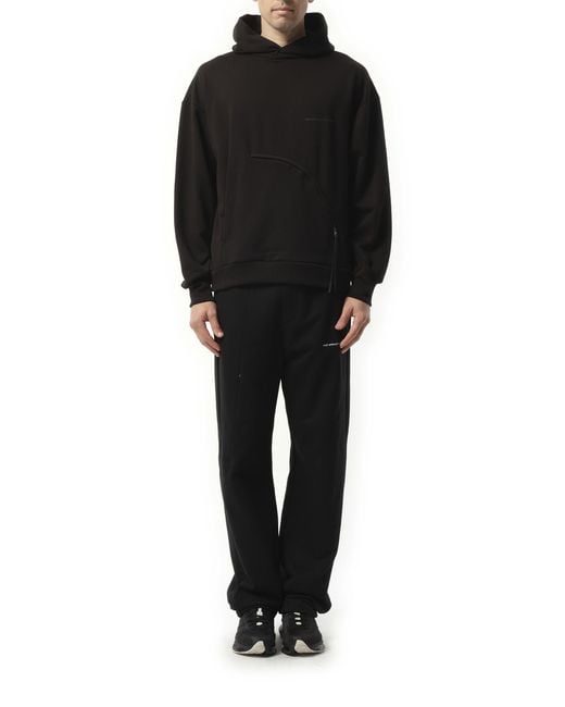 Post Archive Faction PAF Black 8.0 Hoodie Center, 100% Cotton, Size: Small for men