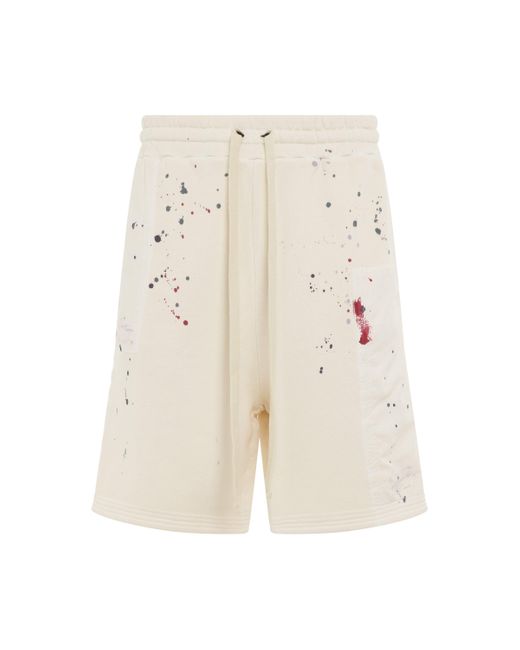 A_COLD_WALL* Natural 'Studio Paint Shorts, , 100% Cotton, Size: Small for men