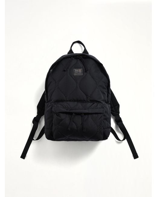 Taion Black Military Down Backpack for men