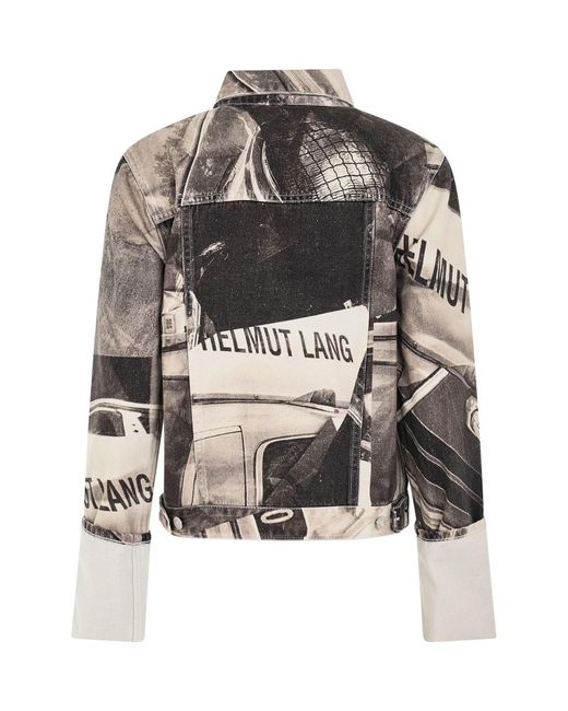 Helmut Lang Multicolor Cuff Zip Trucker, Long Sleeves, 100% Cotton, Size: Medium