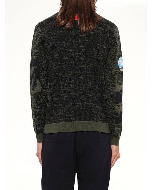 KENZO Gray Badge Crew for men