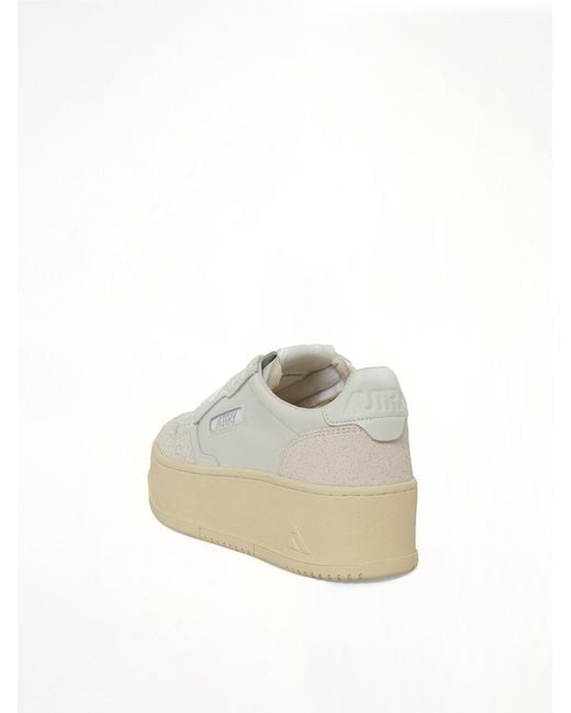 Autry White Platform Low Sneaker