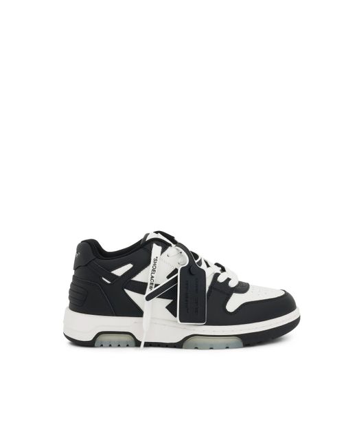 Off-White c/o Virgil Abloh Black Off- Out Of Office Leather Sneakers, /, 100% Rubber