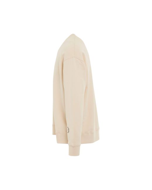 A_COLD_WALL* Natural Essential Sweatshirt, 100% Cotton, Size: Large for men