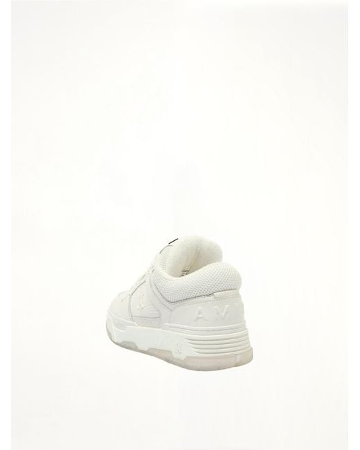 Amiri White MA-1 Leather Panelled Sneakers for men