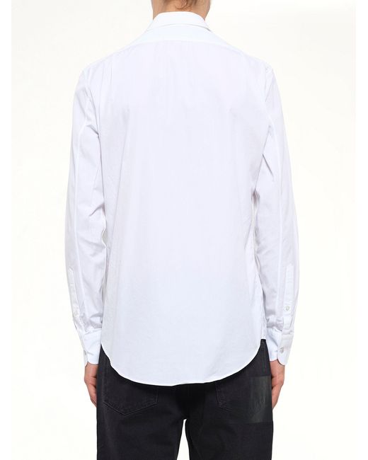 McQueen White Cotton Shirt for men