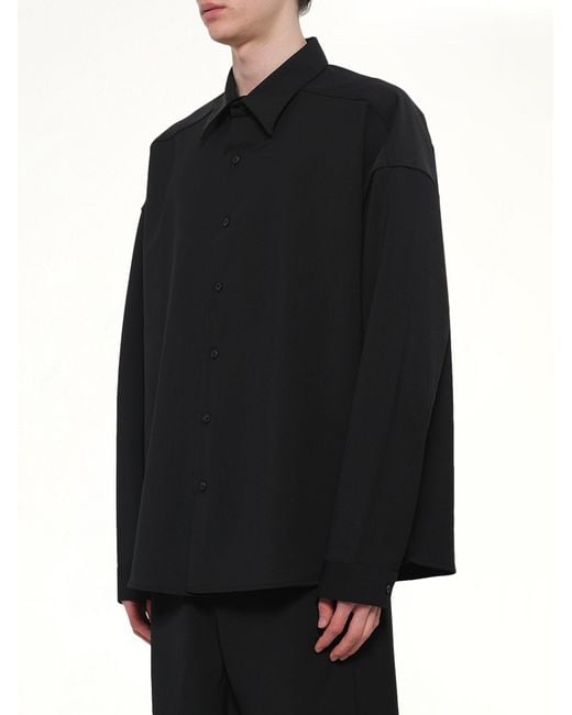 Entire studios Black Miller Shirt for men