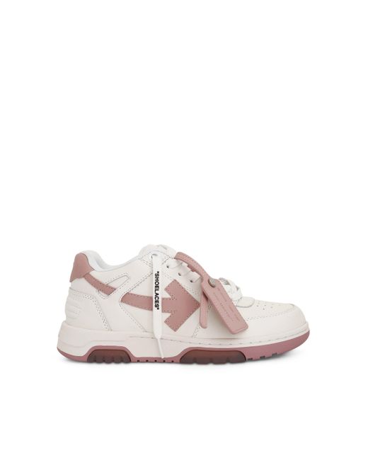 Off-White c/o Virgil Abloh Pink Off- Out Of Office Calf Leather Sneakers, /, 100% Leather