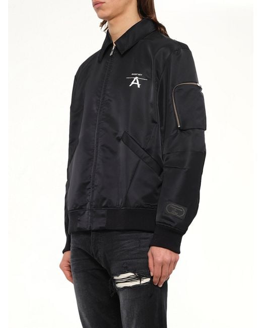 Undercover Black Ghost Boy Bomber Jacket for men