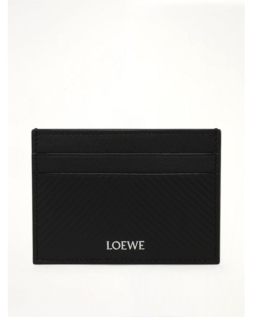Loewe Black Graphic Plain Cardholder for men
