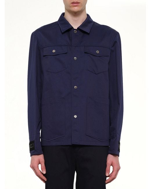 KENZO Blue Jacket for men