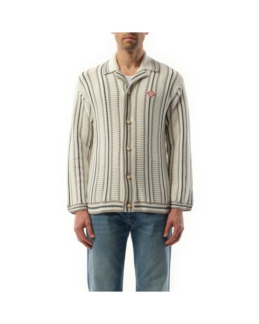 トップス Casablanca CROCHET TEXTURED SHIRT Casablanca Crochet Textured Shirt