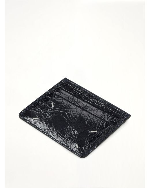 Maison Margiela Black Card Holder Slim 6Cc for men
