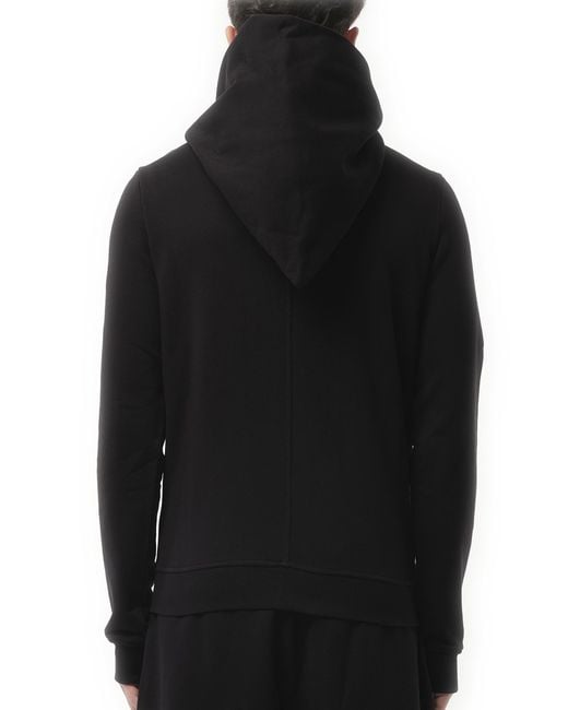Rick Owens Black X Champion X Drkshdw Mountain Hoodie, 100% Cotton, Size: Small for men