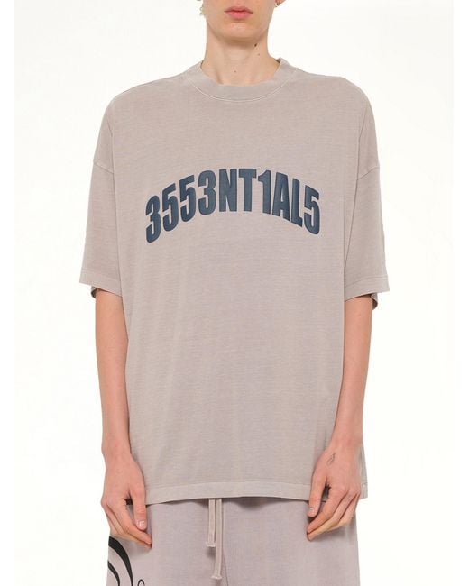 Fear Of God Gray 3553Ntial5 T-Shirt for men