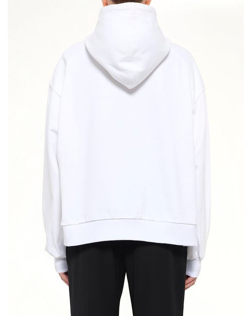 Juun.J White T-Rex Hoodie