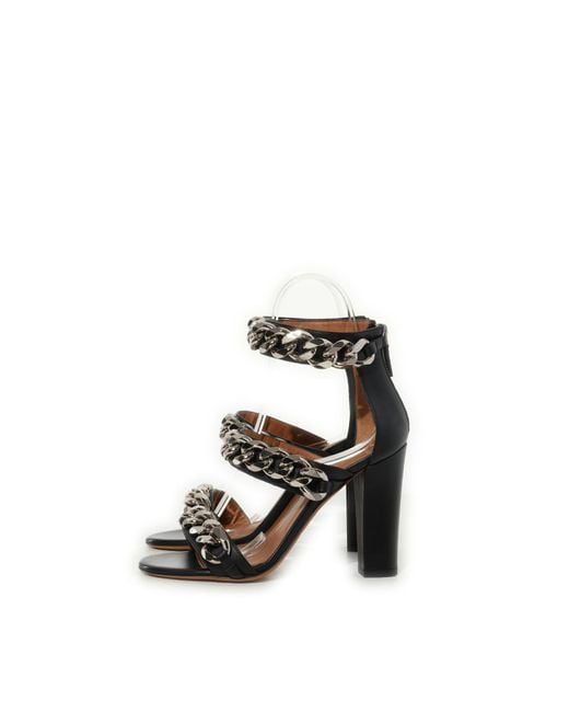 Givenchy Black 3 Chains Sandals
