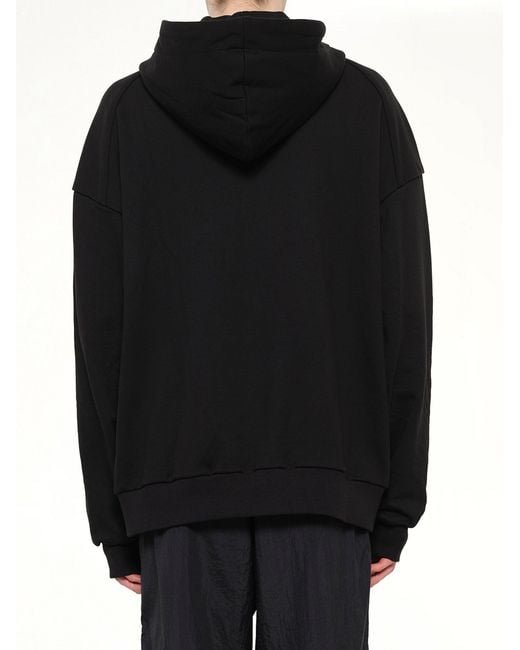 Juun.J Black Gorilla Hoodie for men