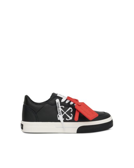 Off-White c/o Virgil Abloh Red Out Of Office Calf Leather Sneakers, Dark/, 100% Rubber