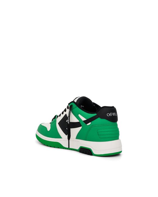 Off-White c/o Virgil Abloh Green Off- Out Of Office Calf Leather Sneakers, /, 100% Rubber for men