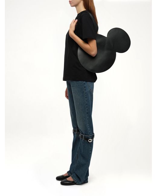 トートバッグ Coperni Baby Mickey Shopper Bag - Leather - Black Disney X Coperni Crossbody Baby Mickey Tote Bag