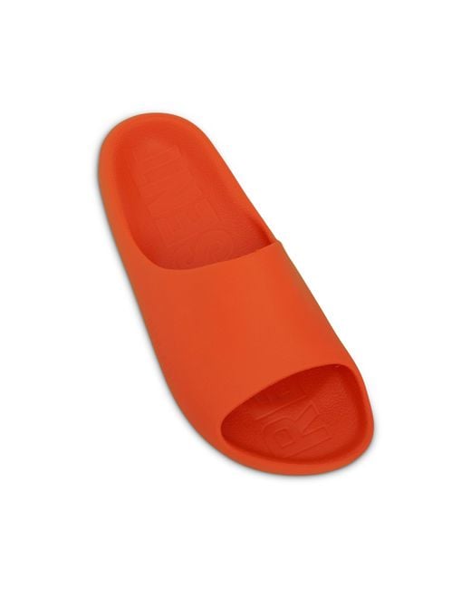 Represent Red Rubber Sliders Sandals, Neon for men