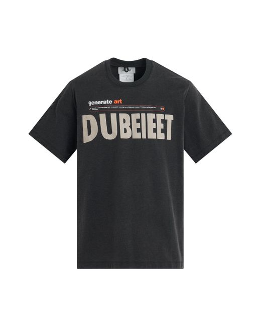 Doublet Black 'Ai-Generated "" Logo T-Shirt, Short Sleeves, , 100% Cotton, Size: Small for men