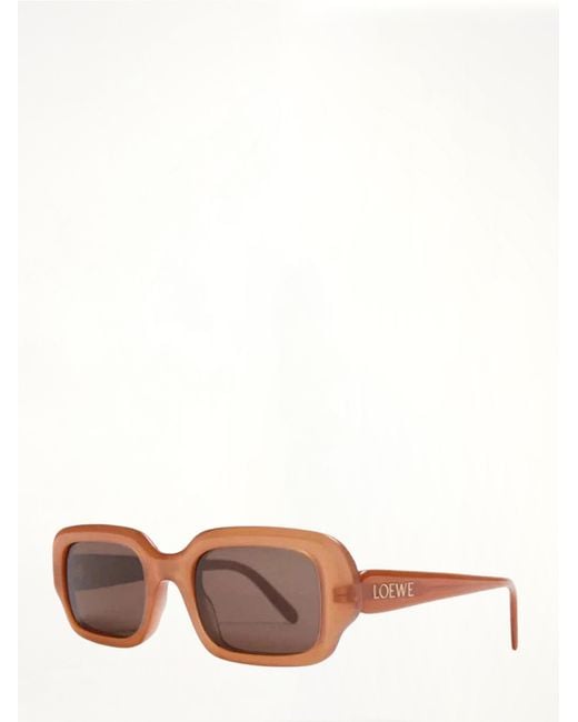 Loewe White Lw40158F Acetate Sunglasses