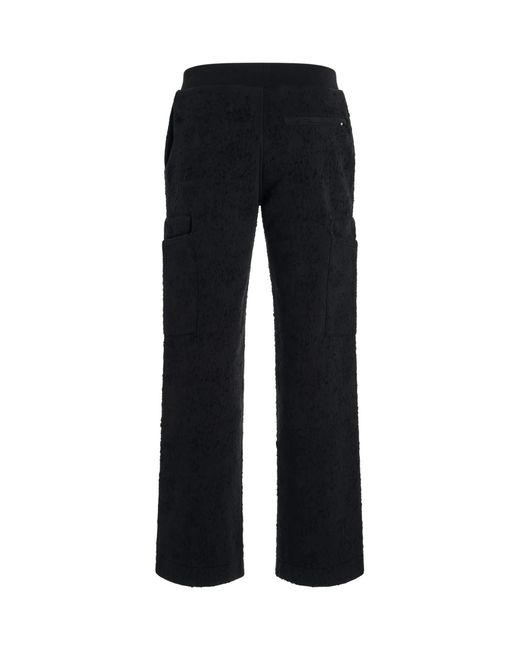 1017 ALYX 9SM Black Cargo Treated Sweatpants, 100% Cotton, Size: Small for men