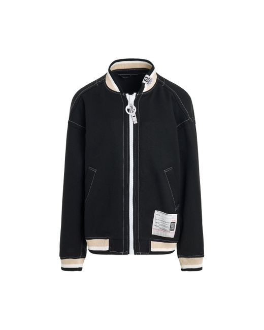 Maison Mihara Yasuhiro Black Big Zip Blouson Bomber Jacket, , 100% Polyester for men