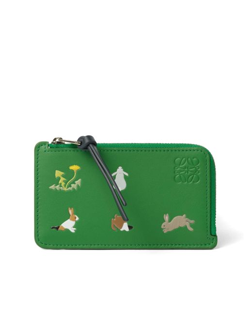 Loewe Green Bunnies Coin Cardholder