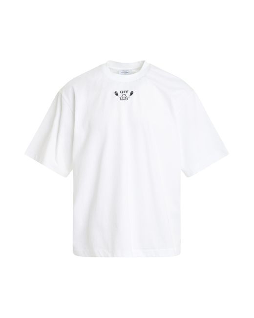 Off-White c/o Virgil Abloh White Off- Bandana Arrow Skate T-Shirt, Short Sleeves, /, 100% Cotton, Size: Medium for men