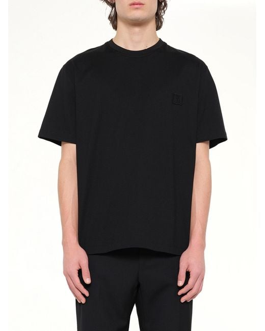 Wooyoungmi Black Flower Print T-Shirt for men