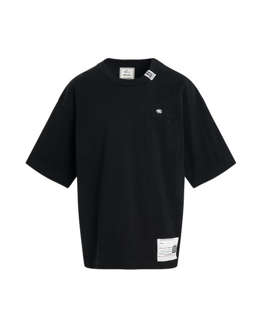 Maison Mihara Yasuhiro Black Lo-Fi Back Print Pocket T-Shirt, Short Sleeves, , 100% Cotton for men