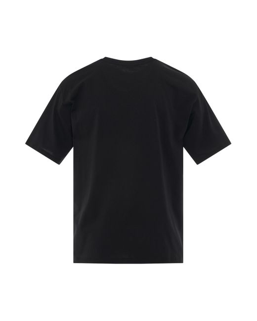 Balmain Black Coin Flock Straight Fit T-Shirt, Short Sleeves, , 100% Organic Cotton, Size: Medium for men