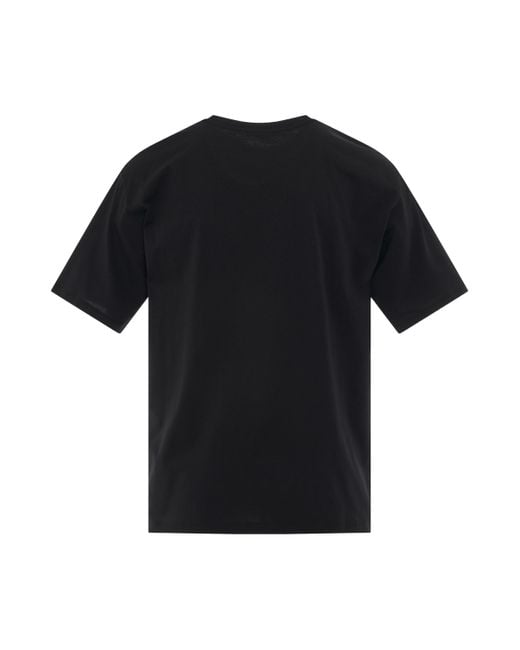Balmain Black Coin Flock Straight Fit T-Shirt, Short Sleeves, , 100% Organic Cotton, Size: Large for men