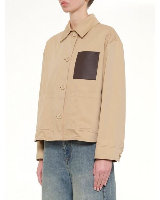 Loewe Natural Cotton Utility Workwear Jacket