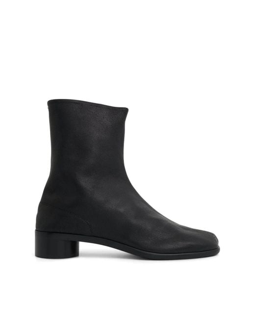 Maison Margiela Black Tabi Ankle 3Cm Boots, 100% Leather for men