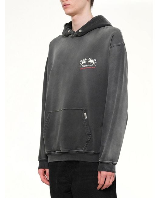 Represent Gray 24 Hour Service Hoodie for men