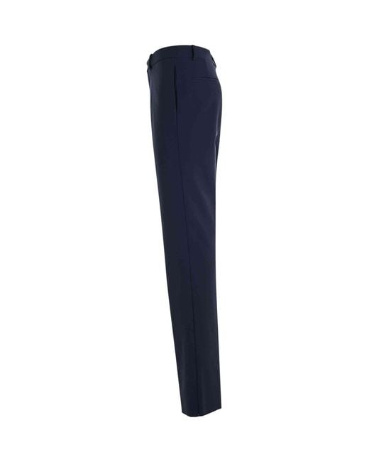 Off-White c/o Virgil Abloh Blue Ow Embroidered Slim Fit Pants for men