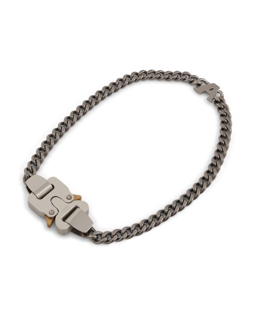 1017 ALYX 9SM Metallic Buckle Necklace With Charm, , Size: Medium for men