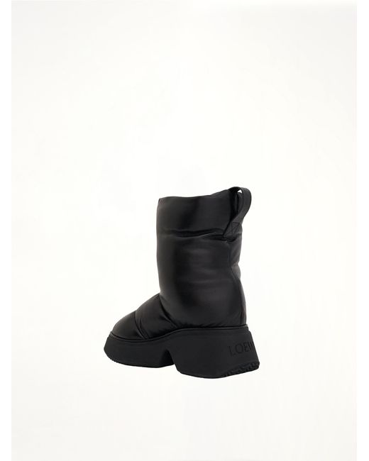 Loewe Black Padded Leather Boots
