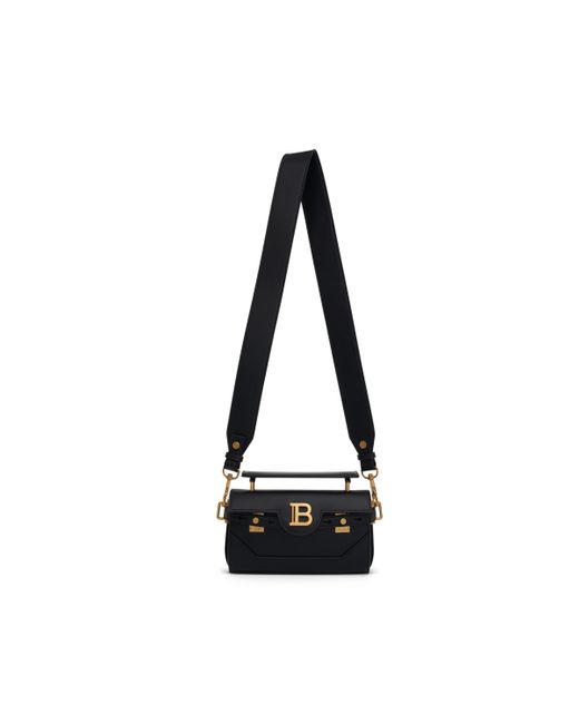 Balmain Black B-Buzz 19 Calfskin Shoulder Bag, , 100% Calf Leather