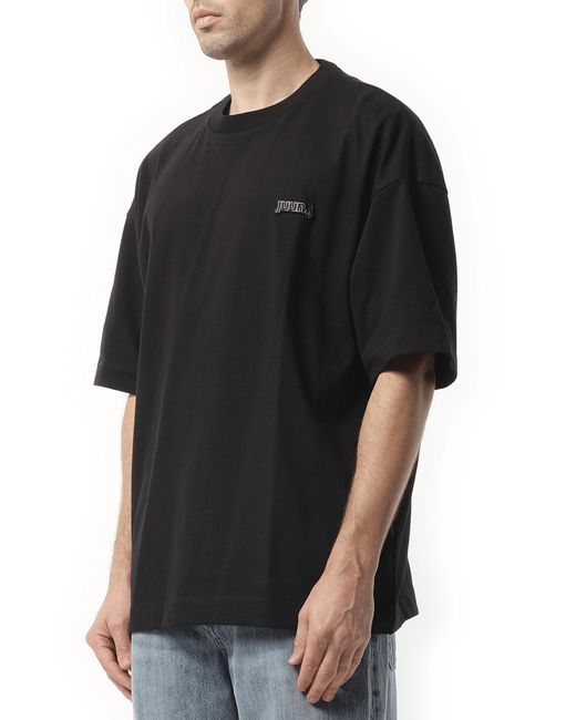 Juun.J Black Archive De Juun.J Basic T-Shirt, Short Sleeves, 100% Cotton, Size: Medium for men