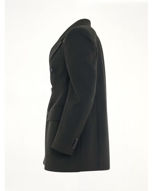 Balenciaga Black Double Breasted Hourglass Blazer, Long Sleeves, 100% Wool
