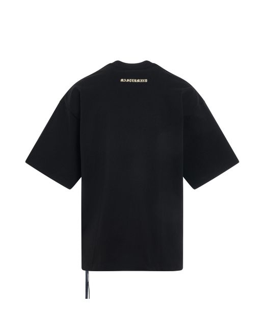 Mastermind Japan Black 'Glassbeads Boxy Fit T-Shirt, Short Sleeves, , 100% Cotton, Size: Small for men