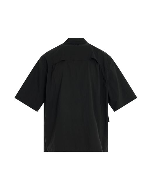 Y-3 Black 'Short Sleeve 4 Pocket Shirt, , 100% Cotton, Size: Small for men