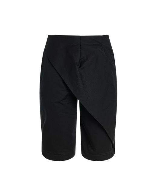 Loewe Black Pleated Shorts, , 100% Cotton