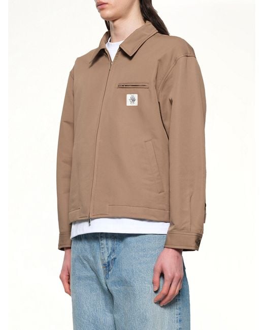 vowels Natural Zip Up Jacket for men